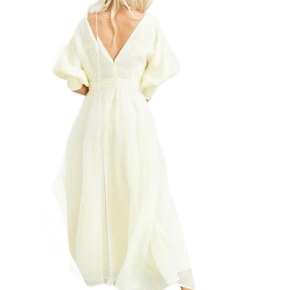 ASOS Edition blouson sleeve midi dress - Picture 4 of 12